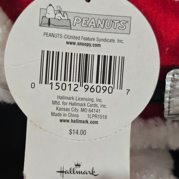 Hallmark Santa Snoopy Plush Stuffed Animal Christmas Peanuts With Tag - Picture 7 of 7